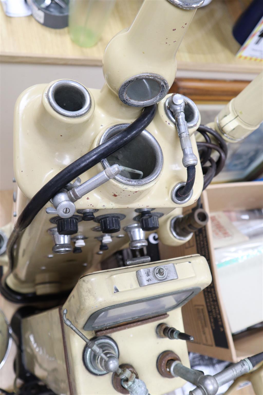 A Rathbone dental unit and accessories